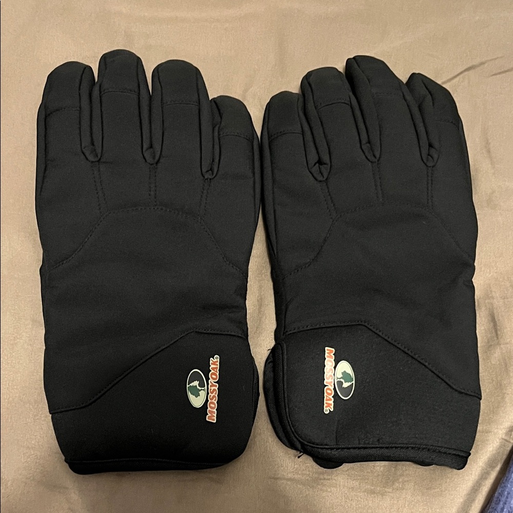Mossy Oak Black Insulated Gloves